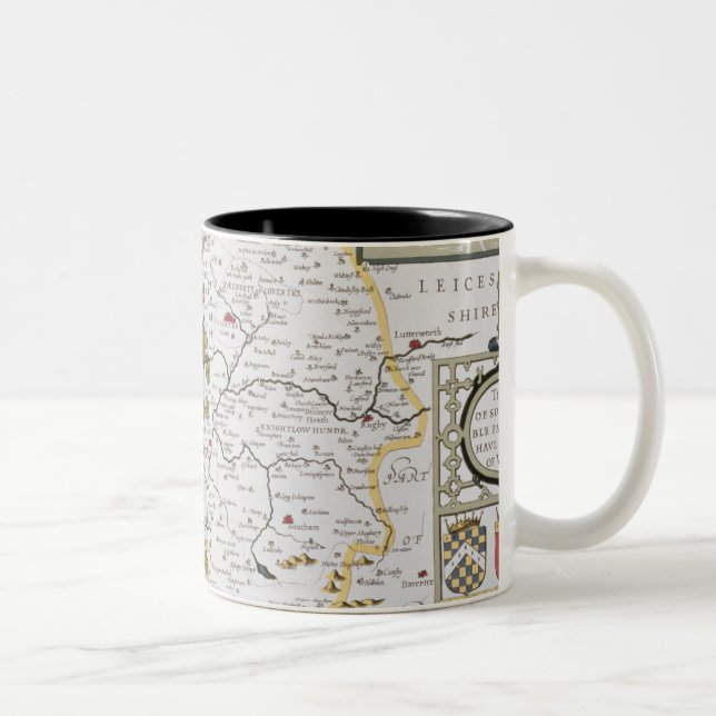 Tasse 2 Couleurs Comté de Warwick, de Shire ville de (Droit)