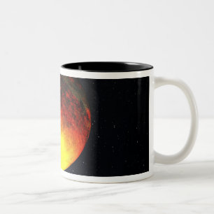 Tasse 2 Couleurs Concept d'artiste de Kepler-10b