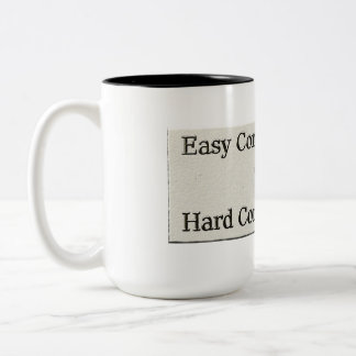 Tasse 2 Couleurs Conception À Propos D'Un Travail Facile Et D'Une R