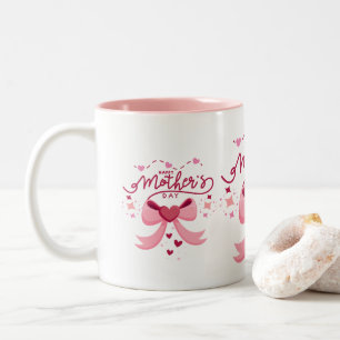 TASSE 2 COULEURS CONCEPTION BRANCHÉE POUR LA FÊTE DES MÈRES