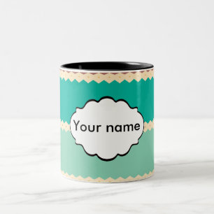 Tasse 2 Couleurs Conception d'abrégé sur rangées de losange