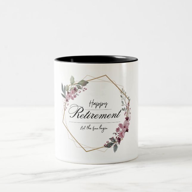 Tasse 2 Couleurs Conception de confection personnalisée pour cadeau (Centre)