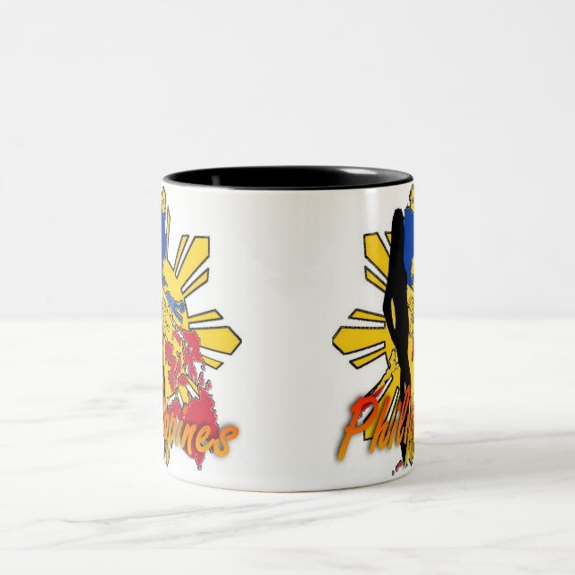 Tasse 2 Couleurs Conception de fille de Philippines (Centre)