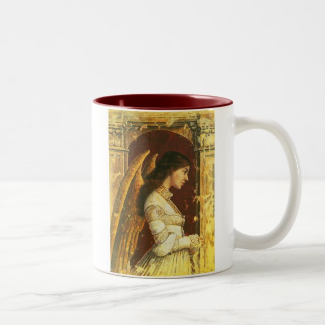 Tasse 2 Couleurs Conception de fresque d'ange (Droit)