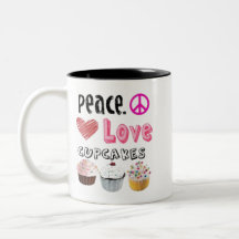 Conception de gâteaux Peace Love Cupcakes