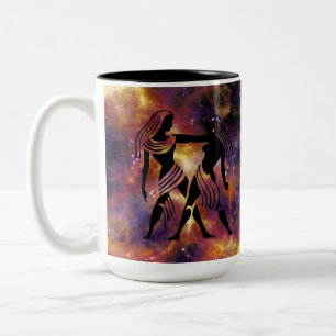 Tasse 2 Couleurs Conception de la galaxie du zodiaque Gémeaux – Ann