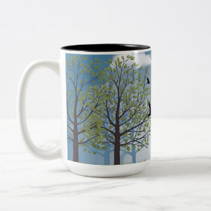 Tasse 2 Couleurs Conception de la motte naturelle,