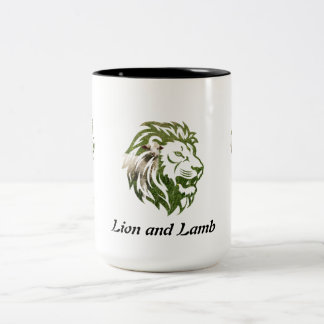 Tasse 2 Couleurs Conception de la muqueuse Lion et Lamb