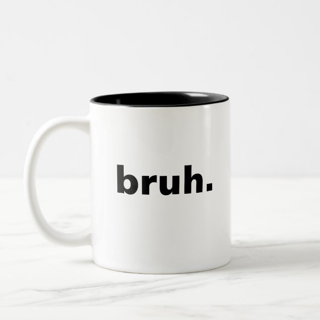 Tasse 2 Couleurs conception de minimalisme d'un mot (Gauche)