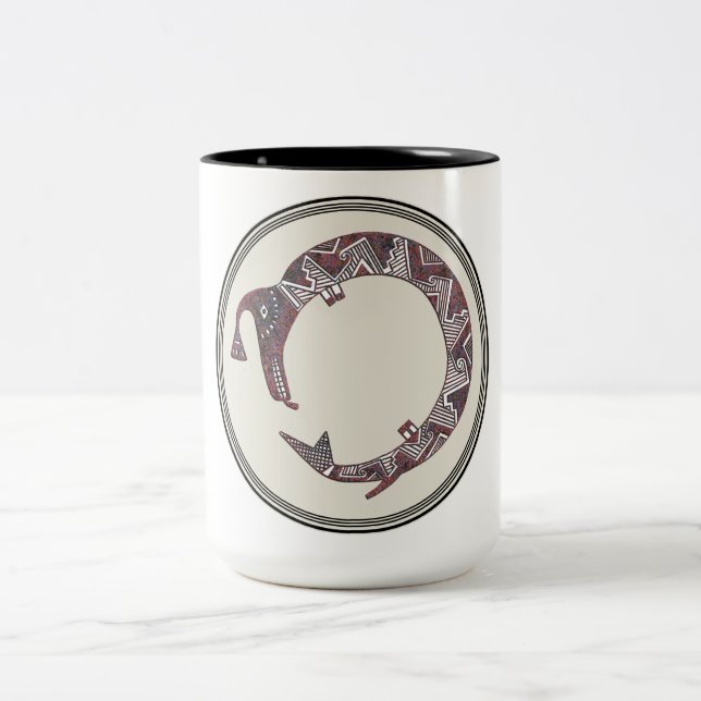 Tasse 2 Couleurs Conception de poterie Mimbres (Centre)