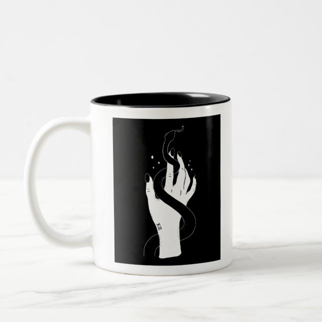 Tasse 2 Couleurs Conception de serpent de main (Gauche)