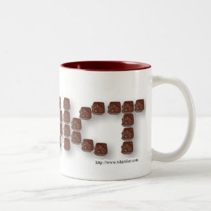 Tasse 2 Couleurs Conception de slogan de bonbons mignons addict au 