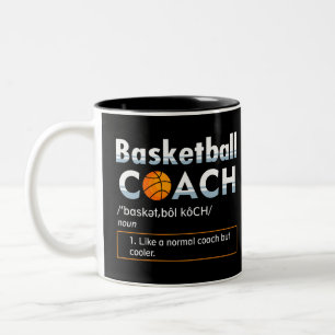Tasse 2 Couleurs Conception d'un entraîneur de basket-ball