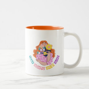 Tasse 2 Couleurs Conception esthétique florale inspirante pour fill