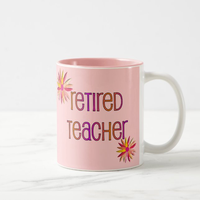 Tasse 2 Couleurs Conception florale retirée du professeur 3D (Droit)