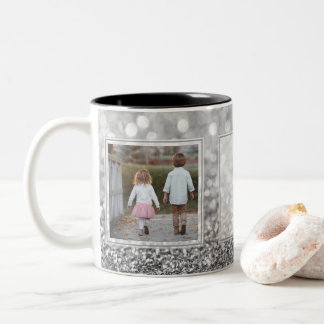 Tasse 2 Couleurs Conception grise des images w/Text des parties