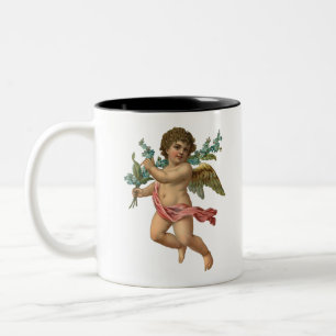 Tasse 2 Couleurs Conception vintage d'ange de bébé d'ange