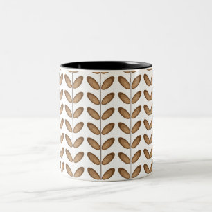 Tasse 2 Couleurs Conceptions de feuilles vectorielles