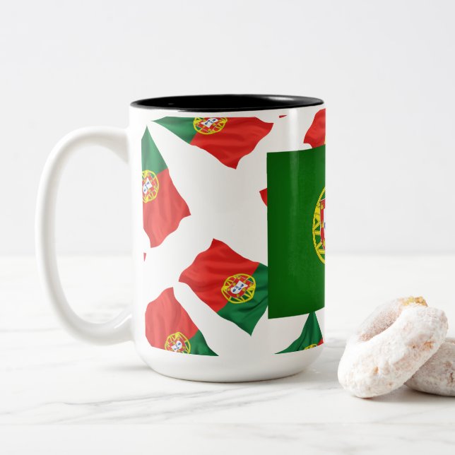 Tasse 2 Couleurs conceptions portugaises (Avec donut)