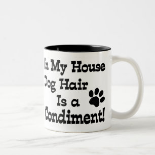 Tasse 2 Couleurs Condiment de poils de chien