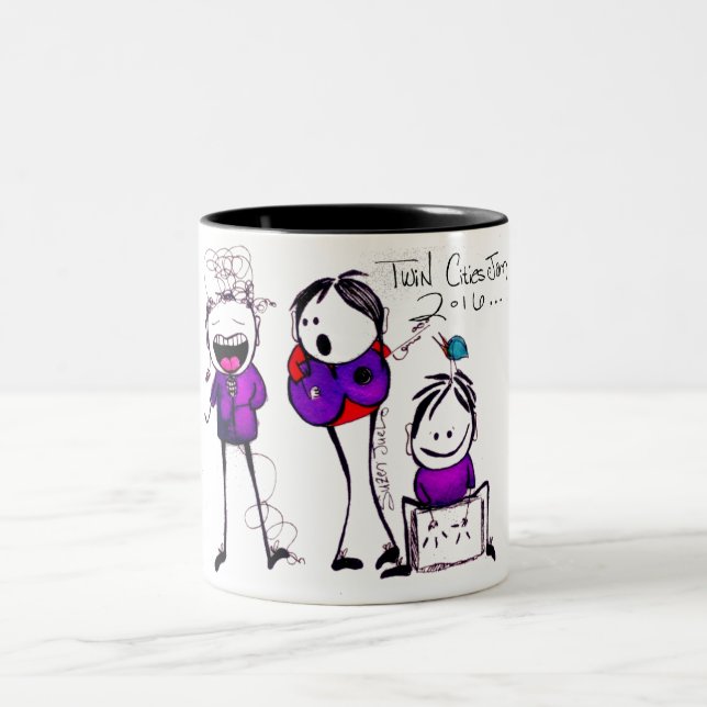 Tasse 2 Couleurs CONFITURE de villes jumelles - 2016 - (Centre)
