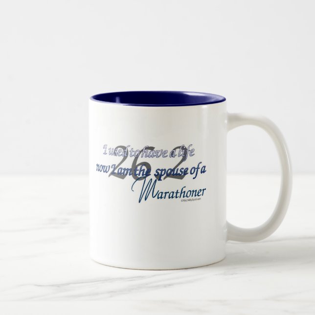 TASSE 2 COULEURS CONJOINT D'UN MARATHONER (Droit)