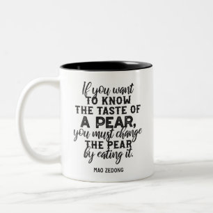 Tasse 2 Couleurs Connaître le goût d'une citation de poire