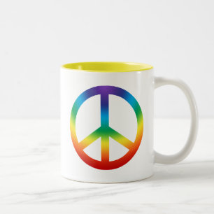 Tasse 2 Couleurs Connexion Paix en couleur Chakra