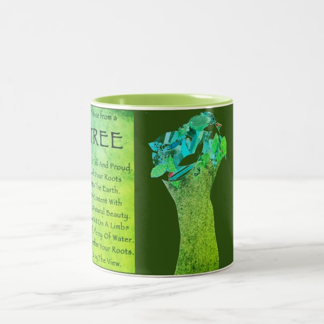 Tasse 2 Couleurs Conseil d'un arbre (Centre)