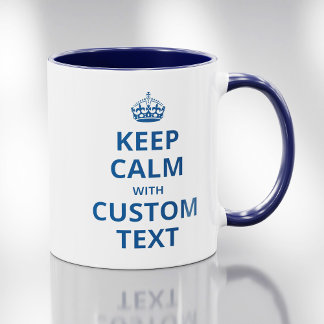 Tasse 2 Couleurs Conserver le calme Citation Modèle personnalisé Mu