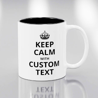 Tasse 2 Couleurs Conserver le calme Citation Modèle personnalisé Mu