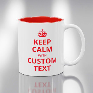 Tasse 2 Couleurs Conserver le calme Citation Modèle personnalisé Mu