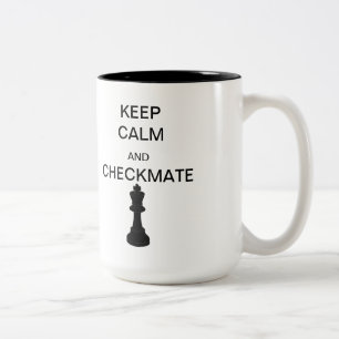 Tasse 2 Couleurs Conserver le calme et le château/mat à deux tons