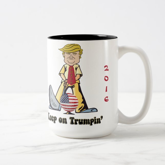 Tasse 2 Couleurs Continuez Sur La Trumpin' (Droit)