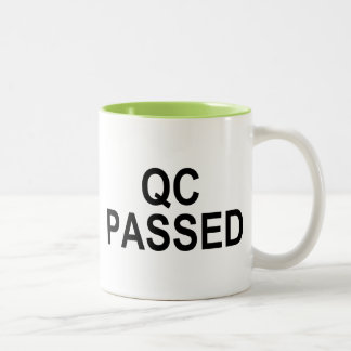 Tasse 2 Couleurs Contrôle de qualité PASSÉ