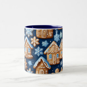 Tasse 2 Couleurs Cookies de Noël bonhomme en pain d'épice Vacances 