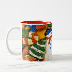 Tasse 2 Couleurs Cookies de Noël III Cuisine de vacances colorée