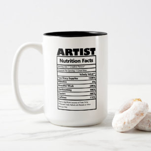 Tasse 2 Couleurs cool Artiste faits
