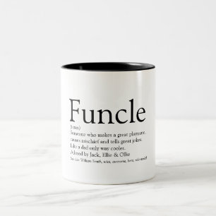 Tasse 2 Couleurs Cool Funny Uncle Funcle Définition Citation