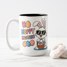 Cool Hoppy Easter Bunny Sunglasses and Basket Kids
