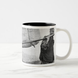 Tasse 2 Couleurs Coolies portant le coton, 1901 (photo de b/w)