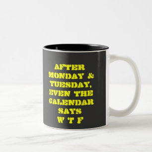 TASSE 2 COULEURS COPIE DRÔLE DE WTF