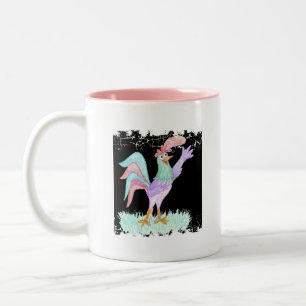 Tasse 2 Couleurs Coq qui chante