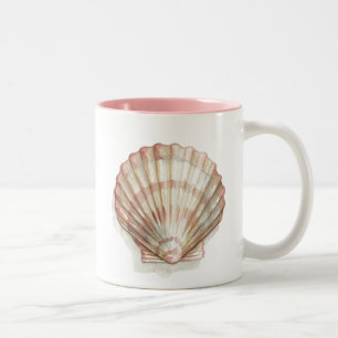 Tasse 2 Couleurs Coquillage rose et crème