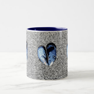 Tasse 2 Couleurs Coquillages et sable