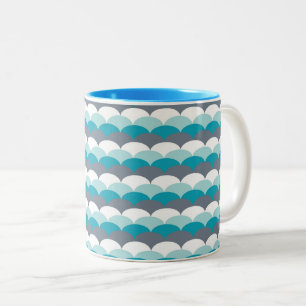 Tasse 2 Couleurs Coquillages Motifs nautiques