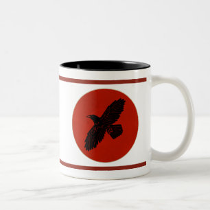 Tasse 2 Couleurs Corbeau rouge