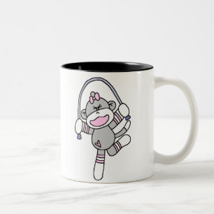 Tasse 2 Couleurs Corde à sauter de singe de chaussette