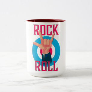 Tasse 2 Couleurs Corne de rock and roll Evil