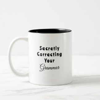 Tasse 2 Couleurs Correction Secrète De Votre Grammaire